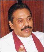 Sri Lankan President Mahinda Rajapaksha