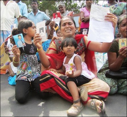 Navi Pillay taken through backdoor to avoid public in Jaffna